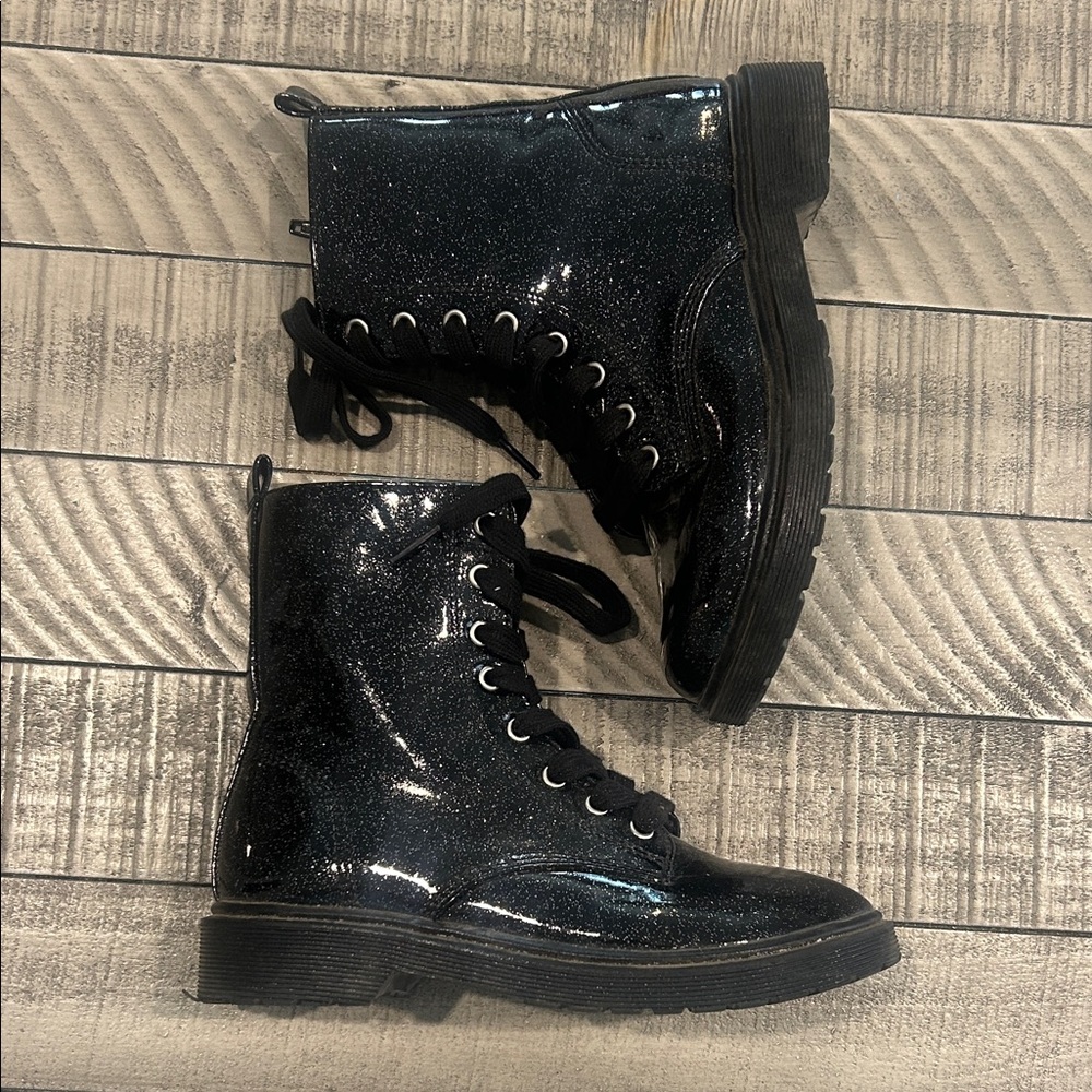 Report Glittery Black Kids Boots